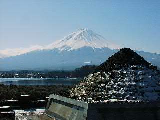 大石公園の富士山モニュメント